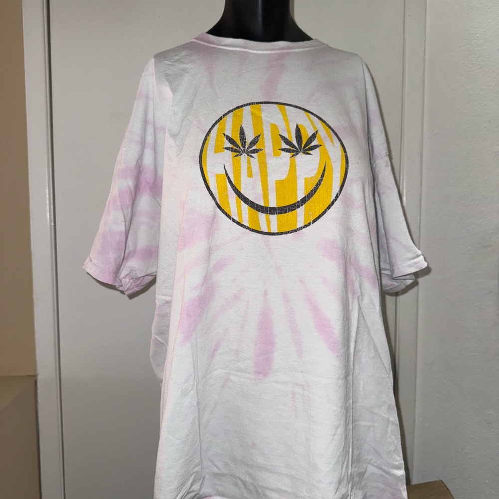 PacSun Tie-Dye Smiley Face Tee
